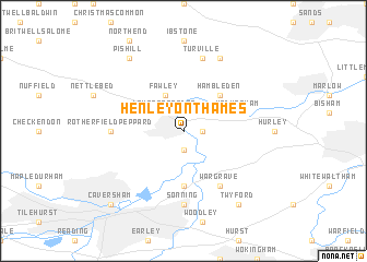 map of Henley on Thames