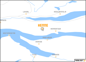 map of Henne
