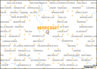 map of Hennicourt