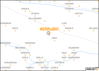 map of Hennijoki