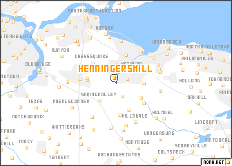 map of Henningers Mill