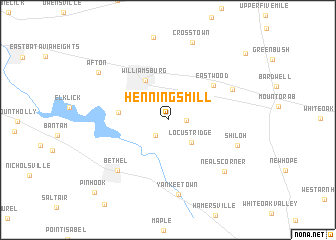 map of Hennings Mill