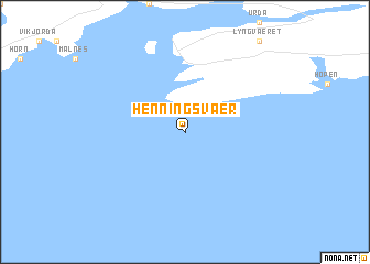 map of Henningsvær