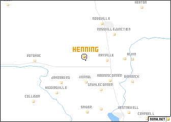 map of Henning