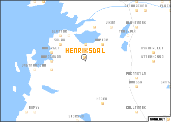 map of Henriksdal