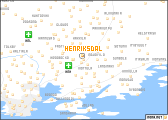 map of Henriksdal