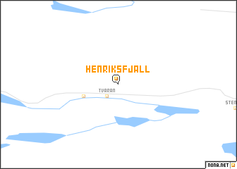 map of Henriksfjäll