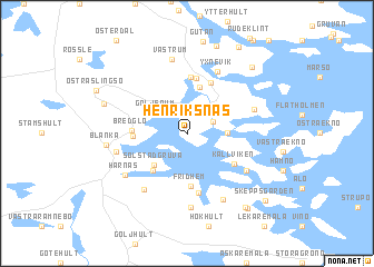 map of Henriksnäs