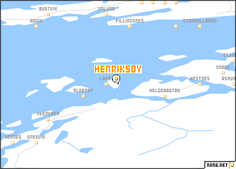 map of Henriksøy