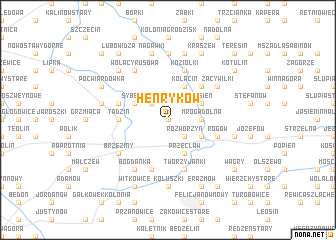 map of Henryków