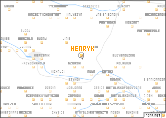 map of Henryk