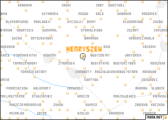 map of Henryszew