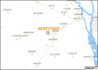 map of Henrytown