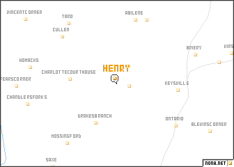 map of Henry