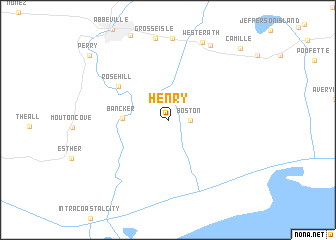 map of Henry