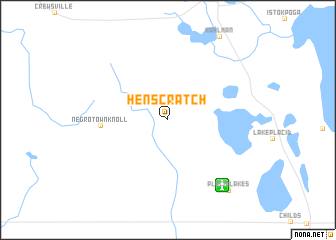 map of Hen Scratch