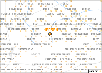 map of Hensem