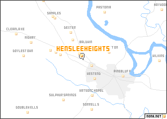 map of Henslee Heights