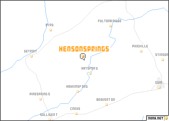 map of Henson Springs