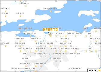 map of Hensta