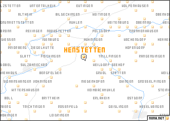 map of Henstetten