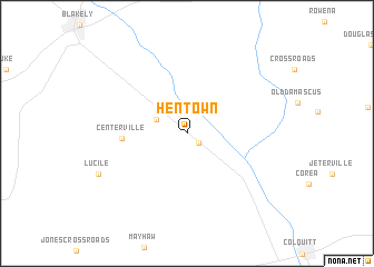 map of Hentown