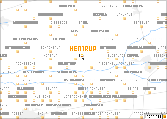 map of Hentrup