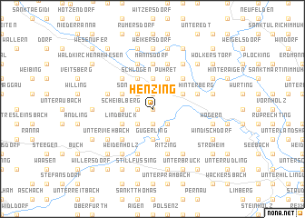 map of Henzing