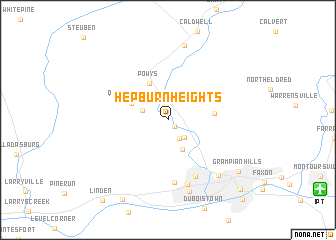 map of Hepburn Heights
