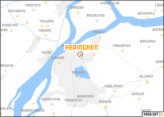 map of Hepingmen