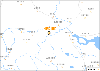 map of Heping