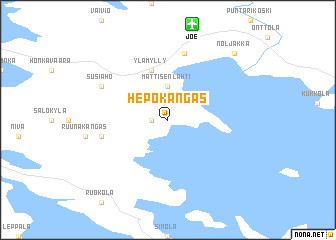 map of Hepokangas