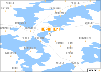 map of Heponiemi
