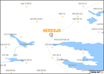 map of Hepo-oja