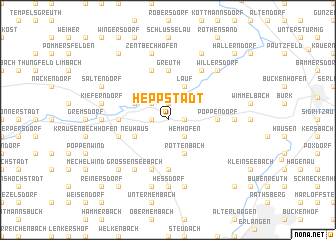 map of Heppstädt