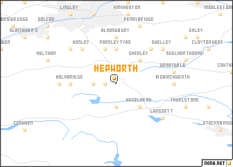 map of Hepworth