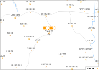 map of Heqiao