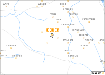 map of Hequeri