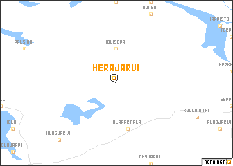 map of Heräjärvi