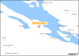 map of Herajoki