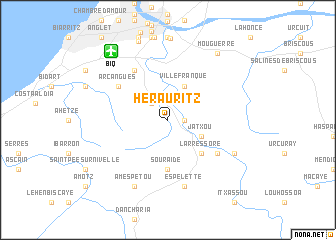 map of Hérauritz