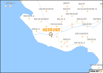 map of Heravān