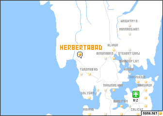 map of Herbertābād