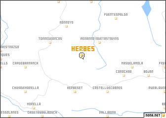 map of Herbés