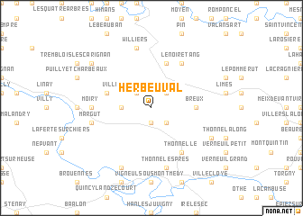 map of Herbeuval