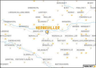 map of Herbéviller