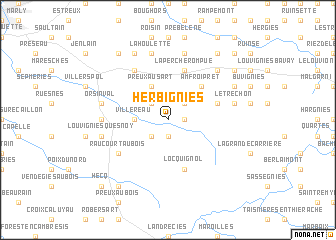 map of Herbignies