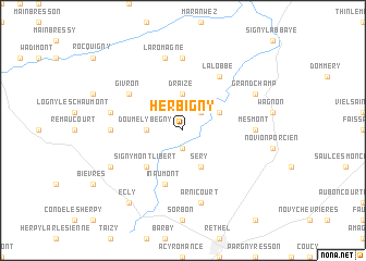 map of Herbigny