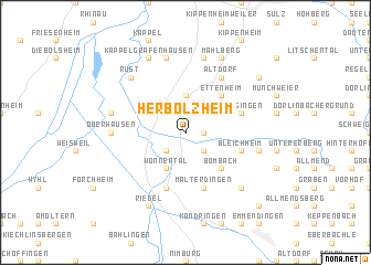 map of Herbolzheim