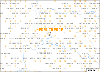 map of Herbuchenne